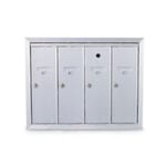View 4-Door Semi-Recessed Vertical Mailbox